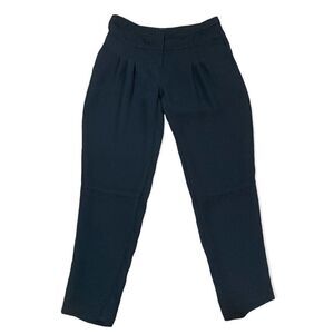 Derek Lam for design black polyester high-rise pants with pleats size 2